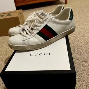 Gucci Ace Leather Tennis Sneaker